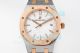 Swiss Audemars Piguet Royal Oak Ladies 34mm Replica Watch White Dial 2-Tone Rose Gold Bracelet (5)_th.jpg